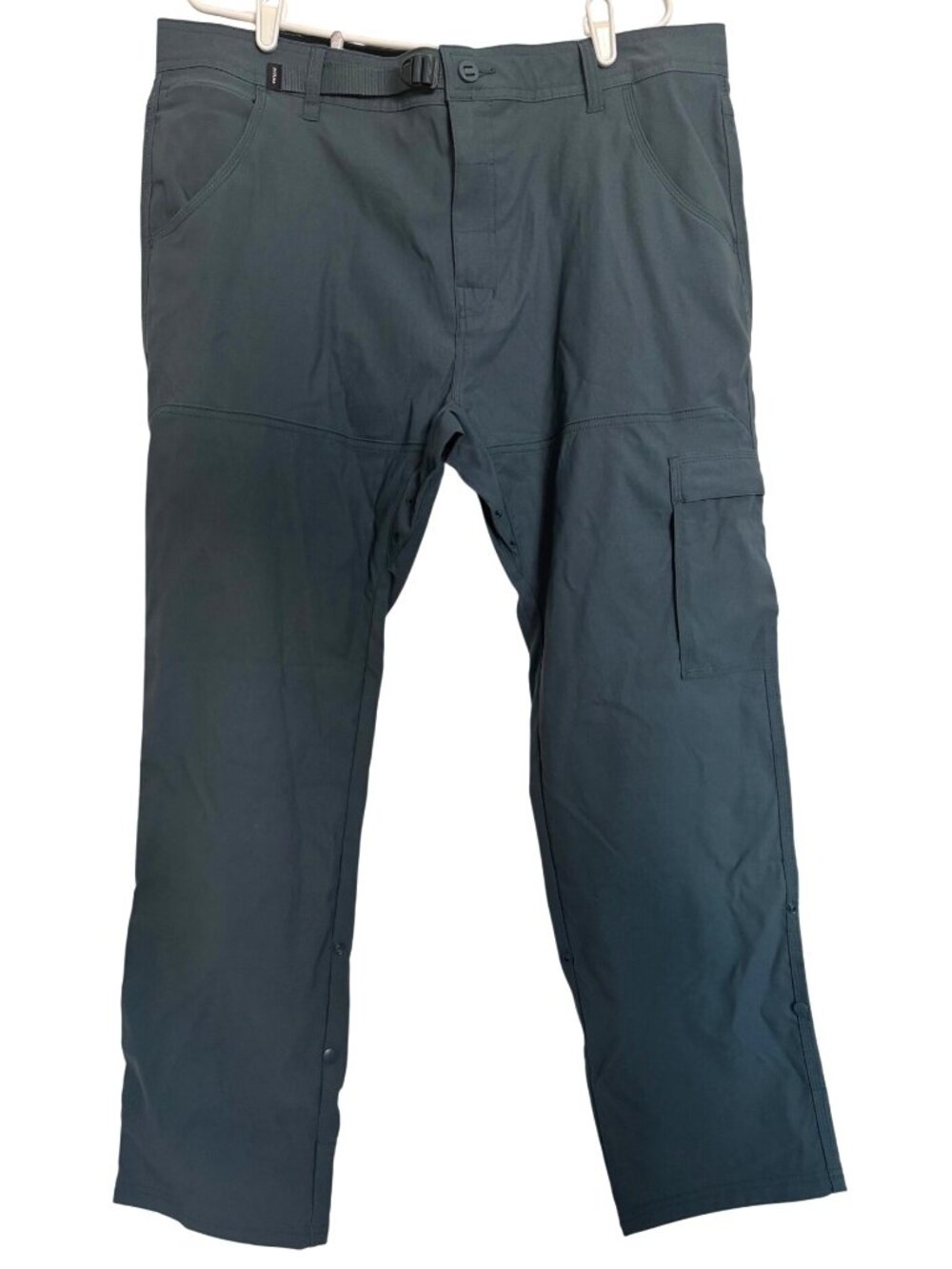 Prana Stretch Zion Slim Pant II Size 38/30 Grey Blue NWT $95 Tapered Leg